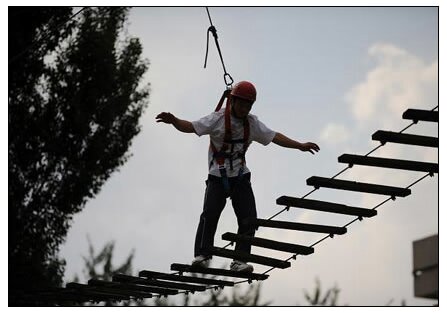 騰沖拓展基地高空水上項(xiàng)目推薦《緬甸橋》